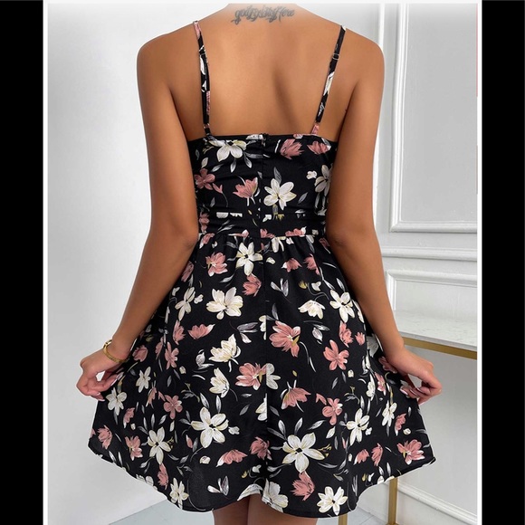 Floral Spaghetti Strap Dress - Picture 2 of 5